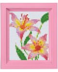 Креативен комплект с рамка и пиксели Pixelhobby Classic - Цветя - 1t