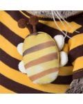 Плюшена играчка Budi Basa - Коте Басик с тениска и пчеличка, 22 cm - 4t