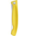 Кухненски сгъваем нож Victorinox - Swiss Classic, 11 сm, жълт - 4t