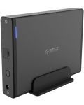 Кутия за твърд диск Orico - 7688C3, USB 3.1, 3.5'', черна - 3t