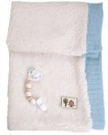 Кукла-бебе Arias - Мартин с пухено одеяло в синьо, 40 cm - 8t