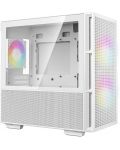 Кутия DeepCool - CH360 White, mini tower, бяла/прозрачна - 2t