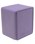Кутия за карти Ultra Pro Vivid Alcove Flip - Purple (100 бр.) - 1t