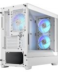 Кутия Fractal Design - Pop Mini Air RGB, mid tower, бяла/прозрачна - 4t