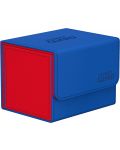Кутия за карти Ultimate Guard Sidewinder XenoSkin Synergy - Синя/Червена (100+ бр.) - 1t