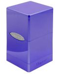 Кутия за карти Ultra Pro Hi-Gloss Satin Tower - Amethyst (100+ бр.) - 1t