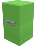 Кутия за карти Ultra Pro Satin Tower - Lime Green (100+ бр.) - 1t