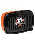 Кутия за храна Paso Football - Оранжево-черна - 1t