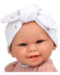 Кукла-бебе Arias - Роса със спален чувал в розово, 33 cm - 4t