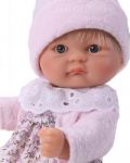 Кукла Asi Dolls - Бебе Чикита, с розовa жилетка и рокля на цветя - 2t