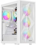 Кутия Genesis  - DIAXID 605 RGB, mid tower, бяла/прозрачна - 1t