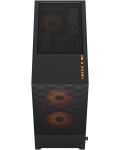 Кутия Fractal Design - Pop Air RGB, mid tower, оранжева/черна/прозрачна - 6t