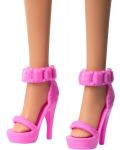 Кукла Barbie - 65-та годишнина, с рокля на розови райета - 5t