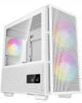 Кутия DeepCool - CH360 Digital White, mini tower, бяла/прозрачна - 1t