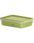 Кутия за храна Tefal - Clip & Go, K3100412, 1.2 l, зелена - 1t