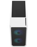 Кутия Fractal Design - Focus 2 RGB, mid tower, бяла/прозрачна - 3t