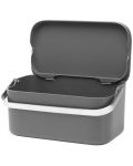 Кутия за хранителни отпадъци Brabantia - SinkSide Dark Grey - 3t
