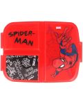 Кутия за храна Spiderman - с 3 отделения - 4t