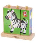 Кубчета Viga - Диви животни, 9 броя - 4t