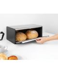 Кутия за хляб Brabantia - Fall Front, Brilliant Steel - 6t