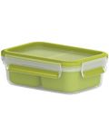 Kутия за храна Tefal - Clip & Go, K3100612, 550 ml, зелена - 1t