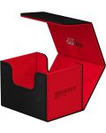 Кутия за карти Ultimate Guard Sidewinder 100+ XenoSkin Synergy - Black/Red - 4t
