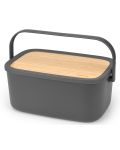 Кутия за хляб Brabantia - Nic, Dark Grey - 1t