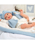 Кукла-бебе Arias - Мартин с пухено одеяло в синьо, 40 cm - 3t