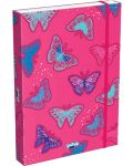 Кутия с ластик Lizzy Card Pink Butterfly - 33 x 24 x 5 cm - 1t