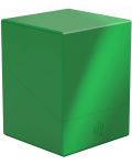 Кутия за карти Ultimate Guard Boulder Deck Case Solid - Зелена (100+ бр.) - 1t