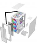 Кутия 1stPlayer - TRILOBITE T3 Mesh White, mini tower, бяла/прозрачна - 5t