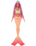 Кукла Barbie - Барби русалка с лилава коса и синя корона - 1t