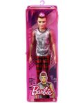 Кукла Barbie Fashionistas - 176, Кен, с кариран панталон и потник - 3t