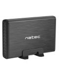 Кутия за твърд диск Natec - Rhino SATA 3.5", USB 3.0, сива - 1t