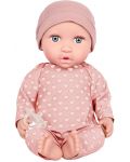 Кукла-бебе Battat Lulla Baby - С пижама на сърца и розова шапка - 1t