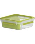 Кутия за храна Tefal - Clip & Go, K3100812, 850 ml, зелена - 1t