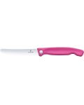 Кухненски сгъваем нож Victorinox - Swiss Classic, 11 сm, розов - 3t