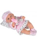 Кукла-бебе Moni Toys - С розово халатче и аксесоари, 36 cm - 2t