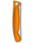 Кухненски сгъваем нож Victorinox - Swiss Classic, 11 cm, оранжев - 2t