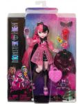 Кукла Monster High - Дракулора, с домашен любимец и аксесоари - 3t