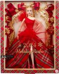 Кукла Barbie Signature - 2024 Holiday Barbie, в празнична рокля и руса коса - 1t