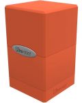 Кутия за карти Ultra Pro Satin Tower, Pumpkin Orange (100+ бр.) - 1t