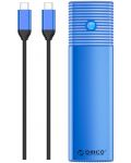 Кутия за SSD Orico - PWM2-G2, M.2 NVMe M/B, USB 3.2, синя - 1t