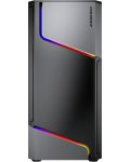 Кутия COUGAR - MX360 RGB, mid tower, черна/прозрачна - 3t