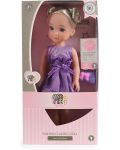 Кукла Moni Toys - С лилава рокля, 36 cm - 2t