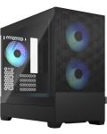 Кутия Fractal Design - Pop Mini Air RGB, mid tower, черна/прозрачна - 1t