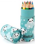 Кутия с моливи I-Total Panda - 12 цвята - 2t