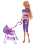 Кукла Simba Toys Steffi Love - Стефи, с количка и бебе, асортимент - 2t