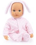 Кукла със звуци Bayer - Anna Baby, светлорозово зайче, 38 cm - 3t