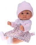 Кукла Asi Dolls - Бебе Чикита, с розовa жилетка и рокля на цветя - 1t